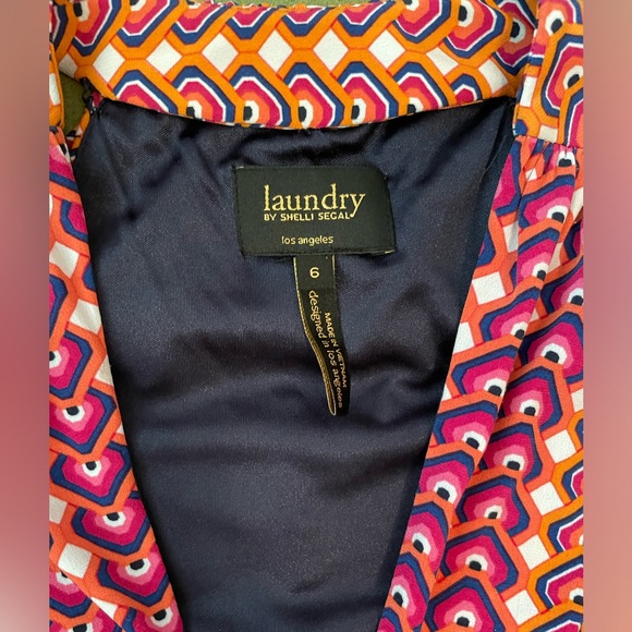 Laundry by Shelli Segal 🧡 Tank Dress Sz 6 - Picture 4 of 5